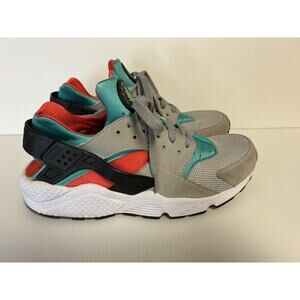 NIKE Air Huarache Flat Silver Clear Jade 318429-023 Mens Size 10.5